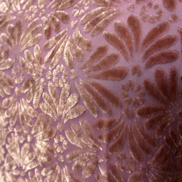 Vintage Velvet Burnout Maxi Dress by Jane Mohr for DTK Pink Floral Gown M-L Boho - Picture 3 of 8